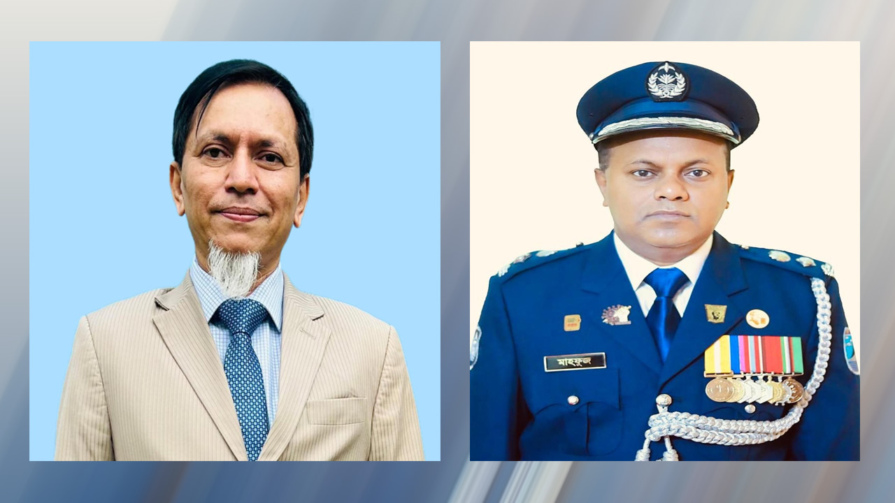 সভাপতি মঞ্জুর মোহাম্মদ শাহনেওয়াজ টিপু ও সম্পাদক মাহফুজুর রহমান আল মামুন। ছবি : সৌজন্য