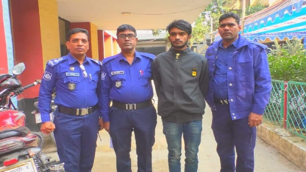 অপহরণে জড়িত রিপনের বন্ধু সৈকত শেখ। ছবি : কালবেলা