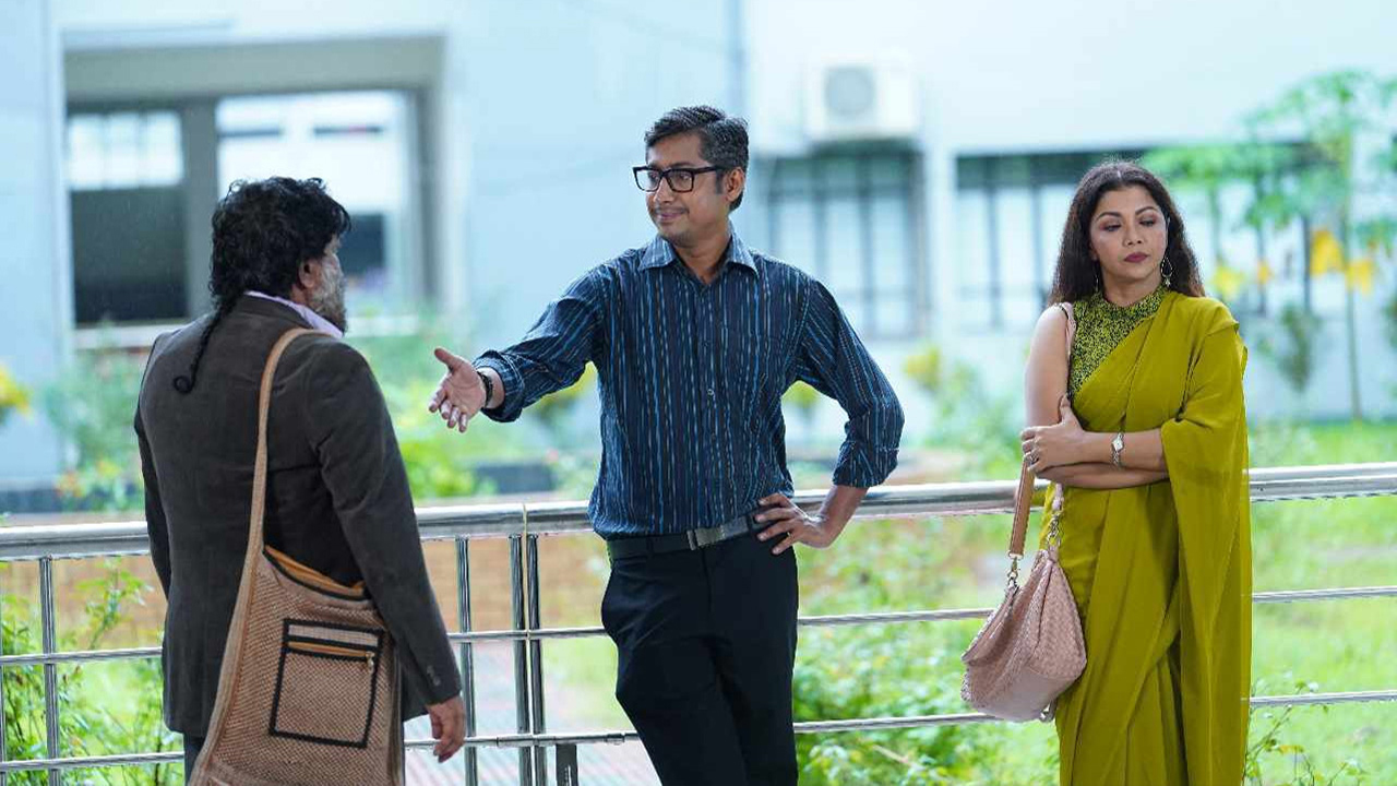 ক্যাম্পাস নাটকের শুটিংয়ের একটি দৃশ্য। ছবি : সৌজন্য