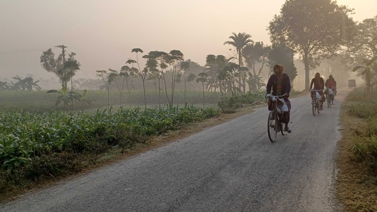 শীতের সকালে চুয়াডাঙ্গা। ছবি : কালবেলা