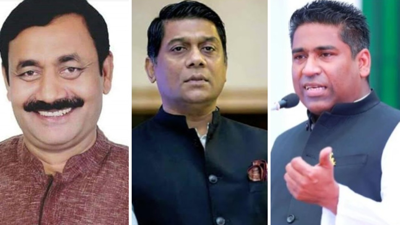 পঙ্কজ নাথ, এ কে ফাইজুল হক (রাজু) ও সেরনিয়াবাত সাদিক আবদুল্লাহ। ছবি : কালবেলা।