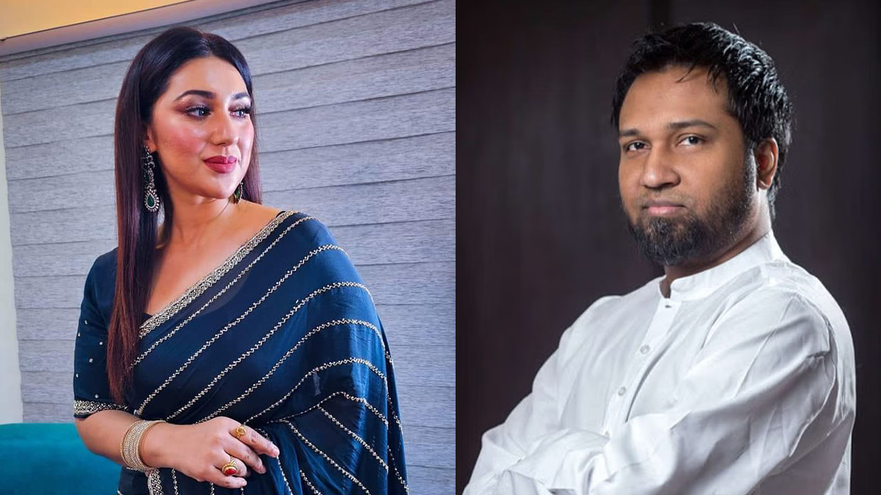 অপু বিশ্বাস ও কৌশিক হোসেন তাপস। ছবি : সংগৃহীত