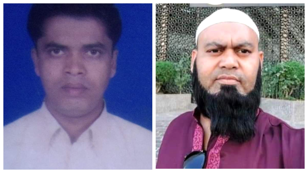 কেএম মনিরুজ্জামান মনি (বামে) ও মো. আল-আমিন শেখ (ডানে)। ছবি : কালবেলা
