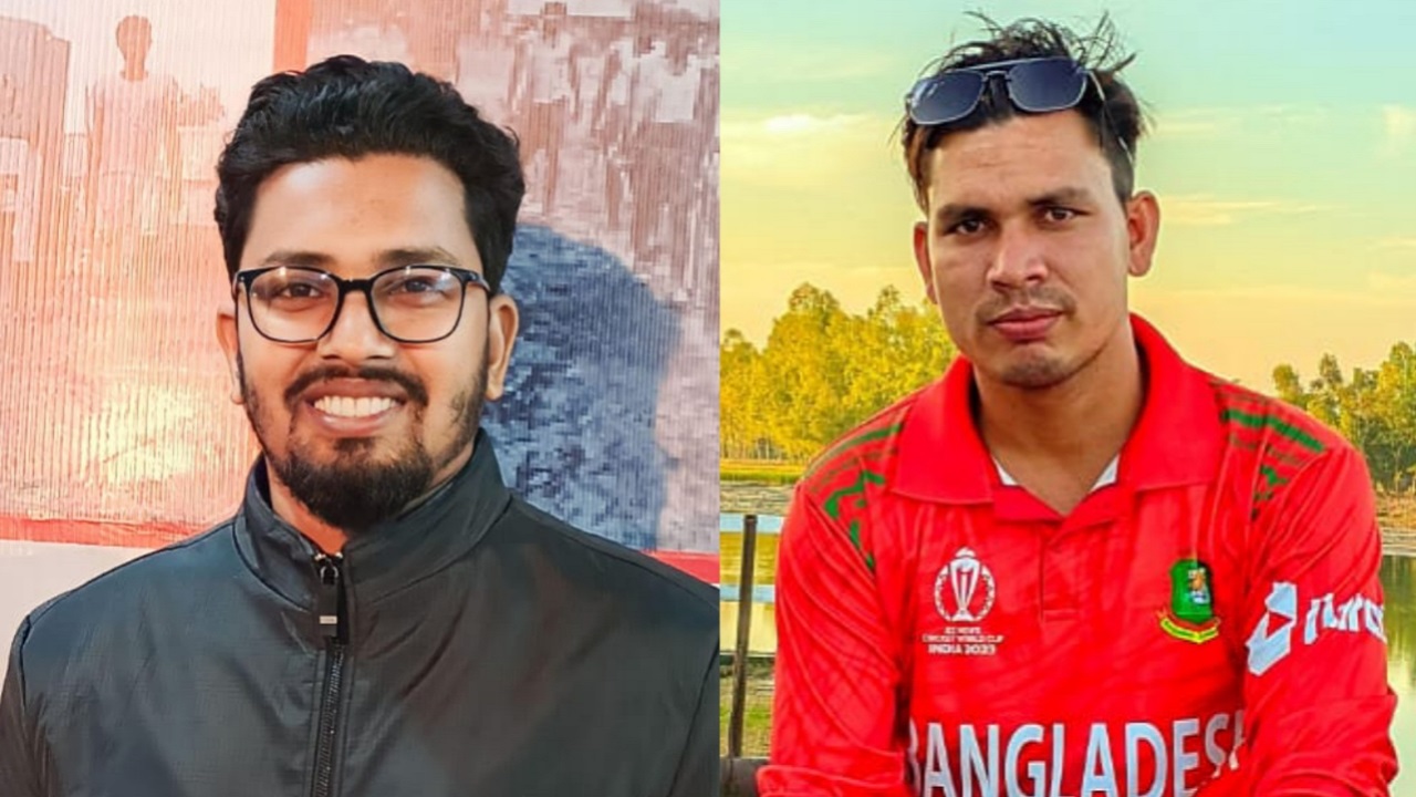লাবিদ হাসান (বাঁয়ে) ও আলমগীর হোসেন সৌরভ (ডানে)। ছবি : সংগৃহীত