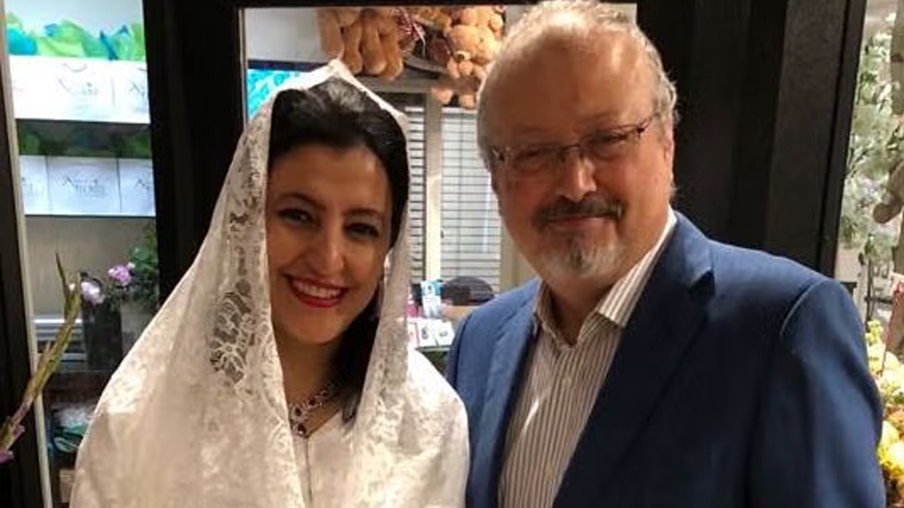 সাংবাদিক জামাল খাশোগি ও তার স্ত্রী হান্নান ইলাতর। ছবি : সংগৃহীত