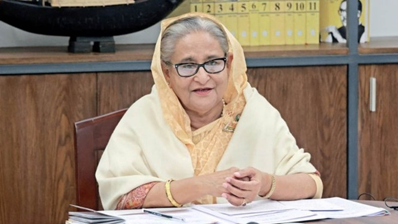 আওয়ামী লীগ সভাপতি শেখ হাসিনা। পুরোনো ছবি