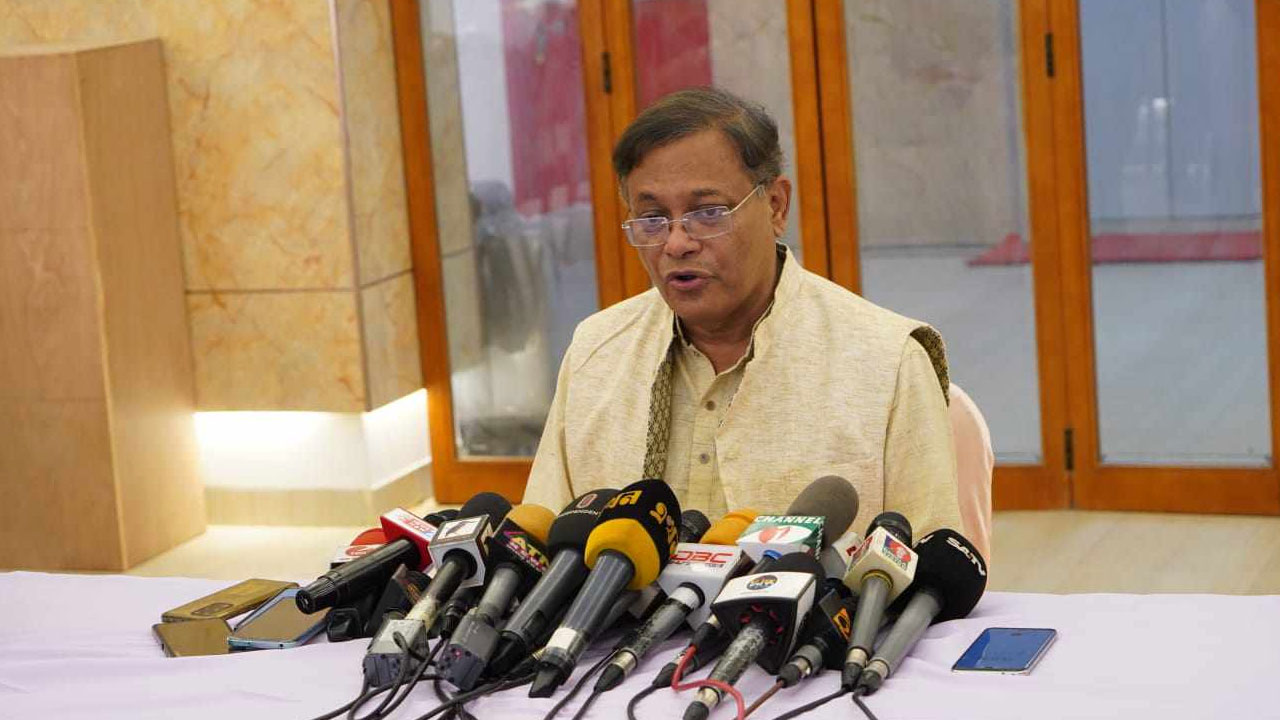 তথ্য ও সম্প্রচারমন্ত্রী এবং আওয়ামী লীগের যুগ্ম সাধারণ সম্পাদক ড. হাছান মাহমুদ। ছবি : সংগৃহীত