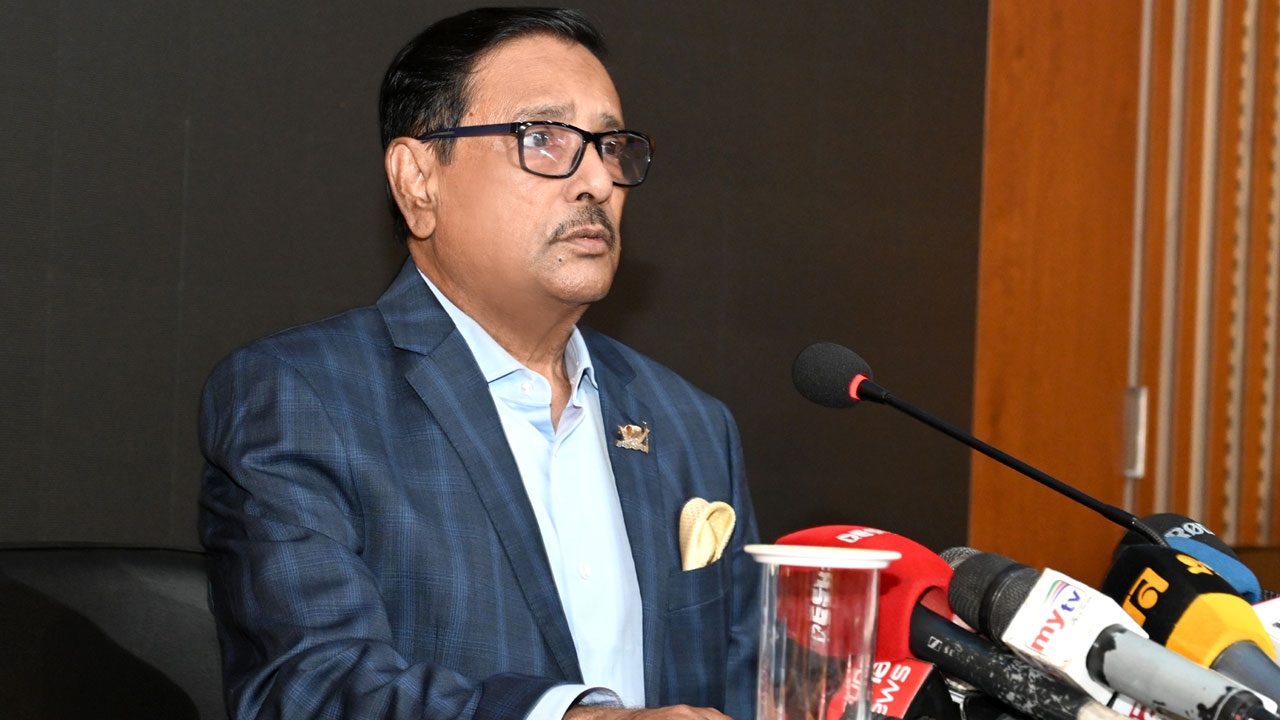 আওয়ামী লীগ সাধারণ সম্পাদক ও সেতুমন্ত্রী ওবায়দুল কাদের। ছবি : সংগৃহীত