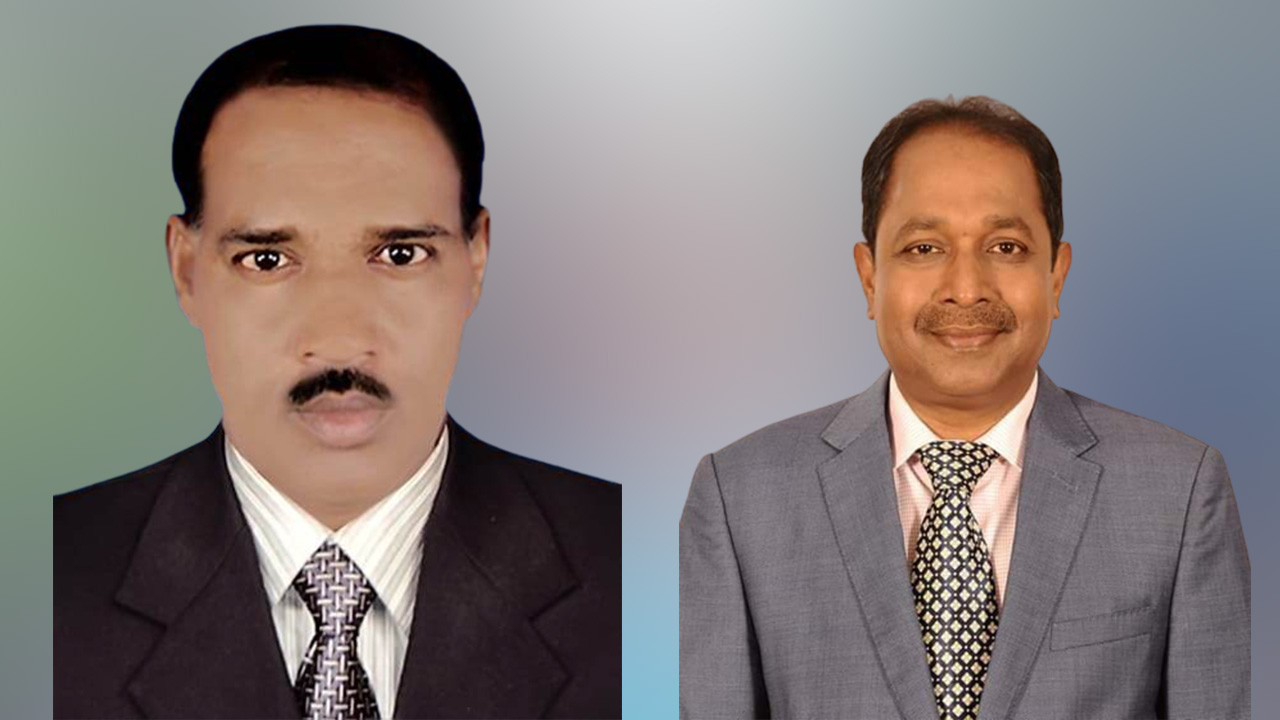 শোকজ করা নৌকার প্রার্থী ও কলেজ অধ্যক্ষ। ছবি : কালবেলা