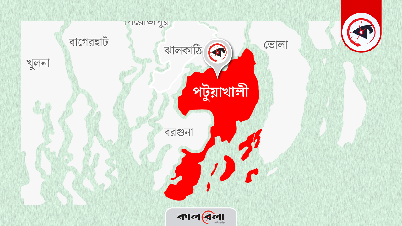 পটুয়াখালী জেলা ম্যাপ। গ্রাফিক্স : কালবেলা