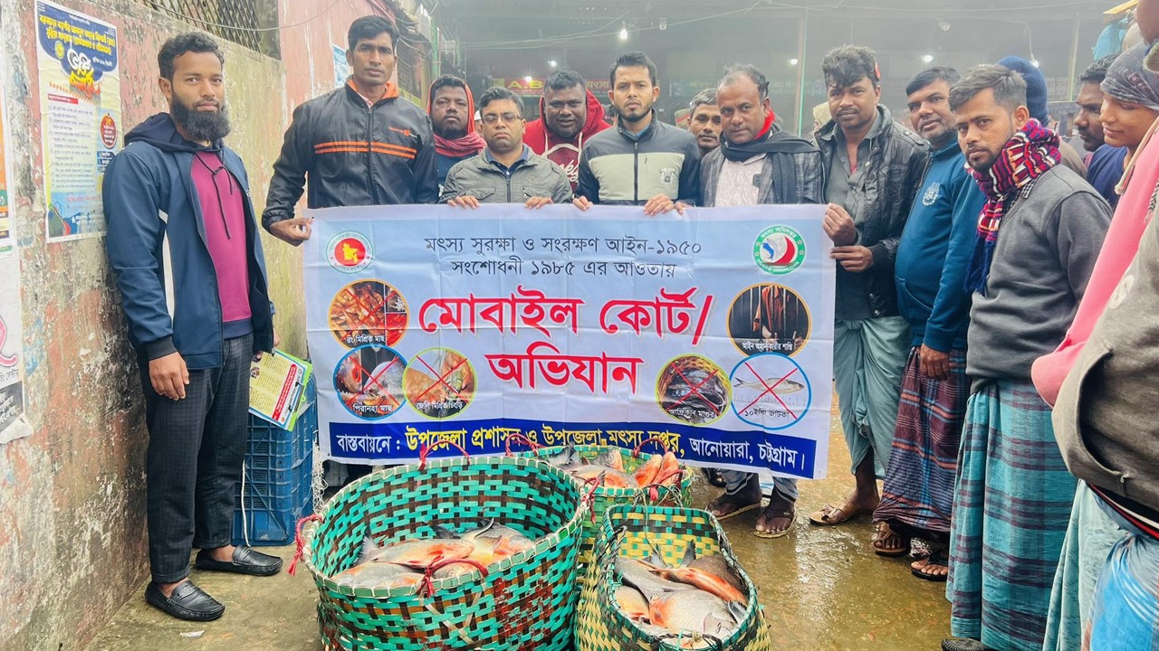 জব্দকৃত পিরানহা মাছ। ছবি : কালবেলা