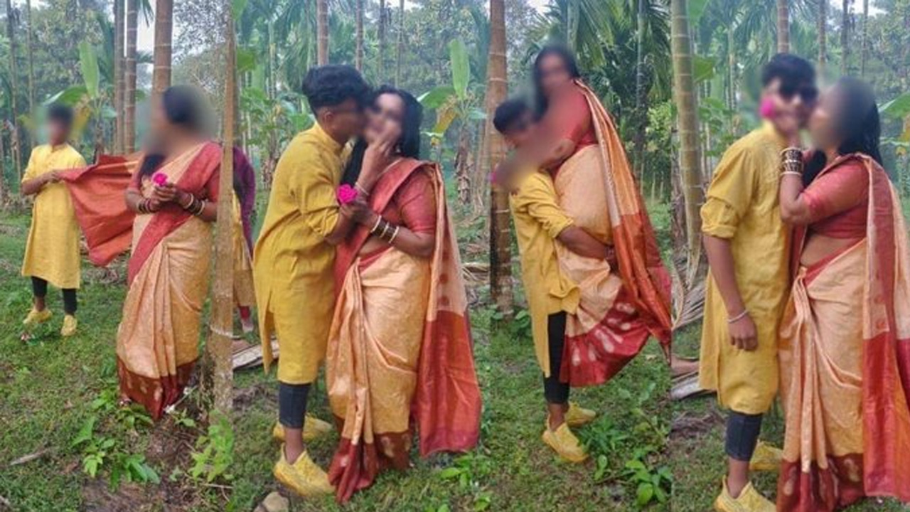 ছড়িয়ে পড়া অন্তরঙ্গ ছবি।