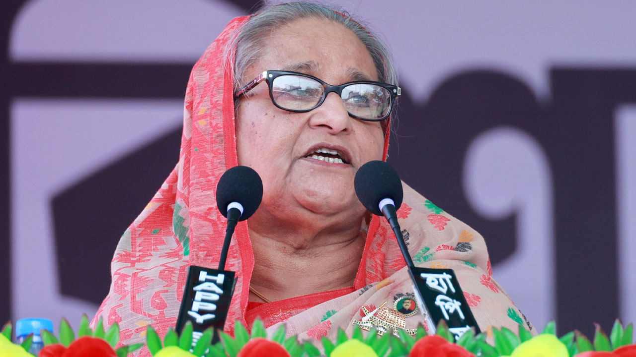 আওয়ামী লীগের সভাপতি ও প্রধানমন্ত্রী শেখ হাসিনা। ছবি : সংগৃহীত