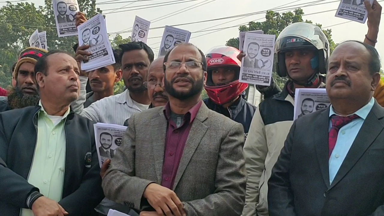 ভোটের প্রচারে স্বতন্ত্র প্রার্থী নুরে আলম সিদ্দিকী হক। ছবি : কালবেলা