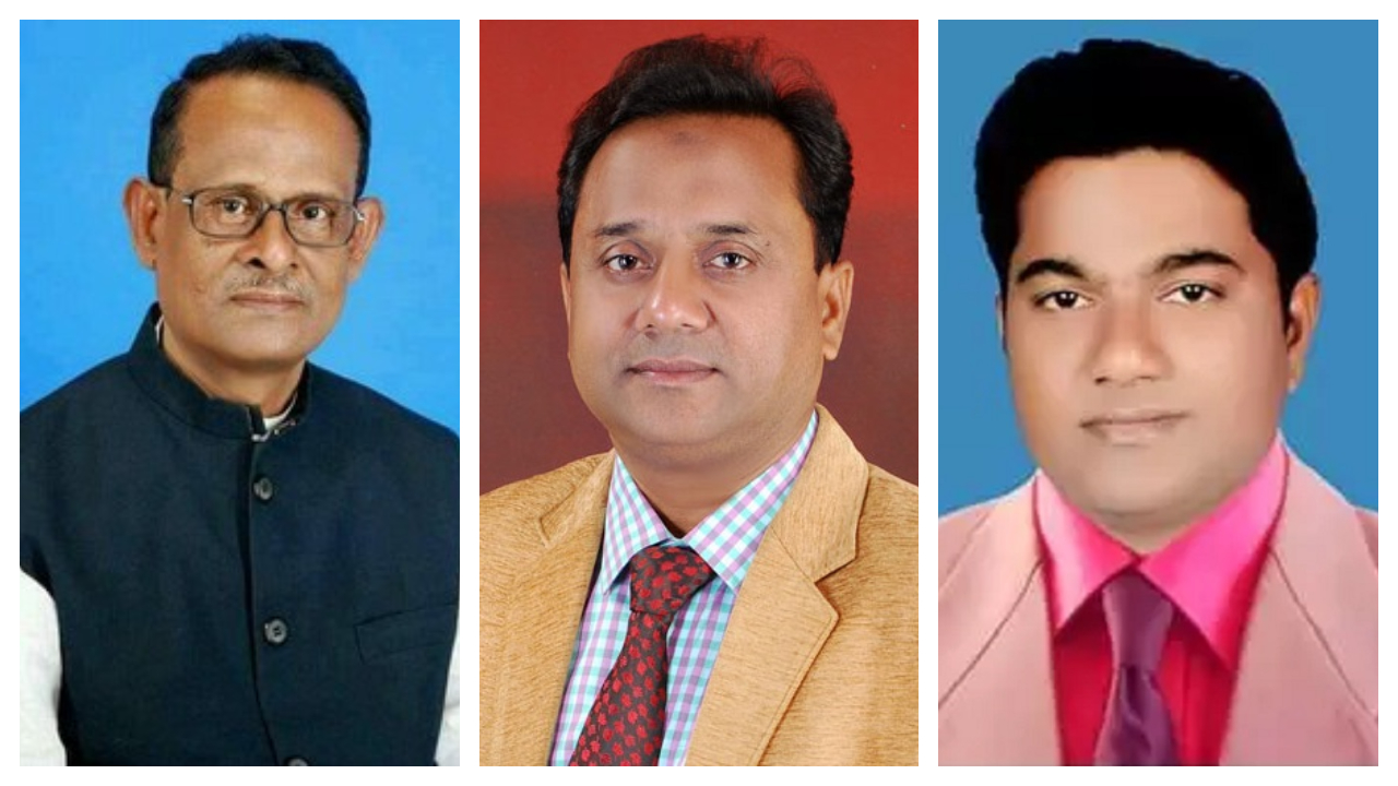 বাঁ থেকে আব্দুল হাই, আব্দুল হাকিম ও মাহমুদুল হাসান মামুন। ছবি : সংগৃহীত