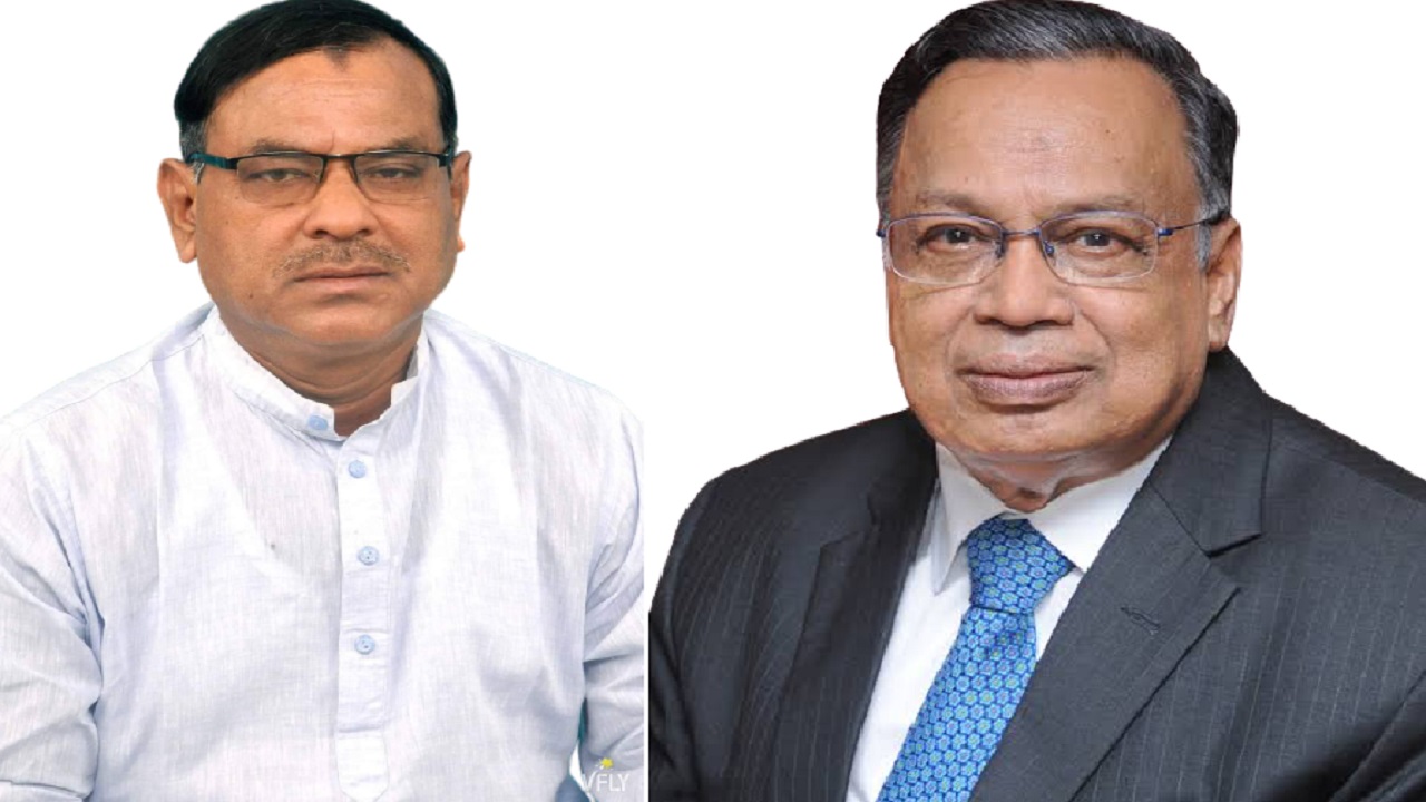 স্বতন্ত্র ট্রাক মার্কার প্রার্থী জেলা আওয়ামী লীগের সদস্য তারিকুল ইসলাম তারিক (বাঁয়ে) বাংলাদেশ আওয়ামী লীগের মনোনীত নৌকা মার্কার প্রার্থী আবুল হাসান মাহমুদ আলী (ডানে)। ছবি : সংগৃহীত