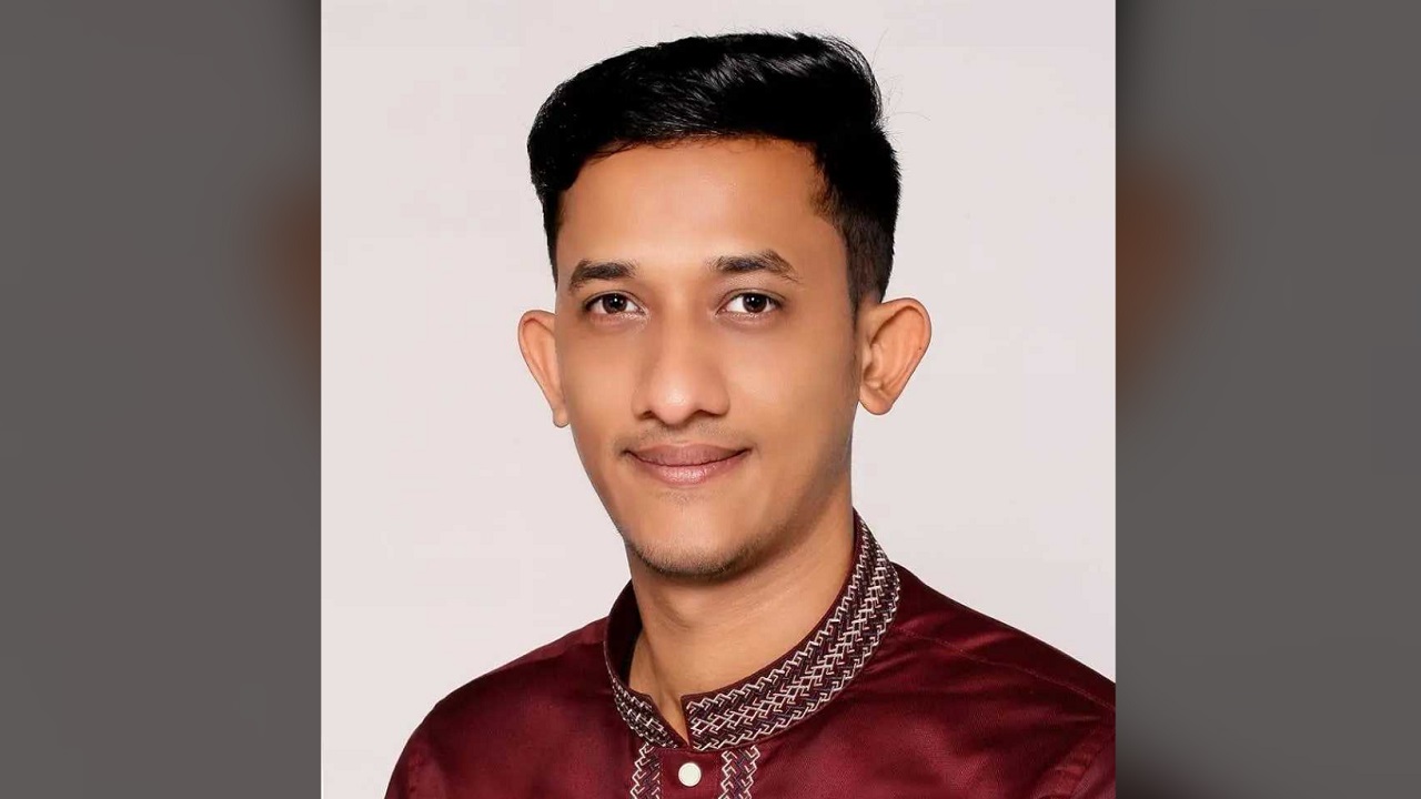 পবিপ্রবি শাখা ছাত্রলীগের সভাপতি আরাফাত ইসলাম খান সাগর। ছবি : কালবেলা