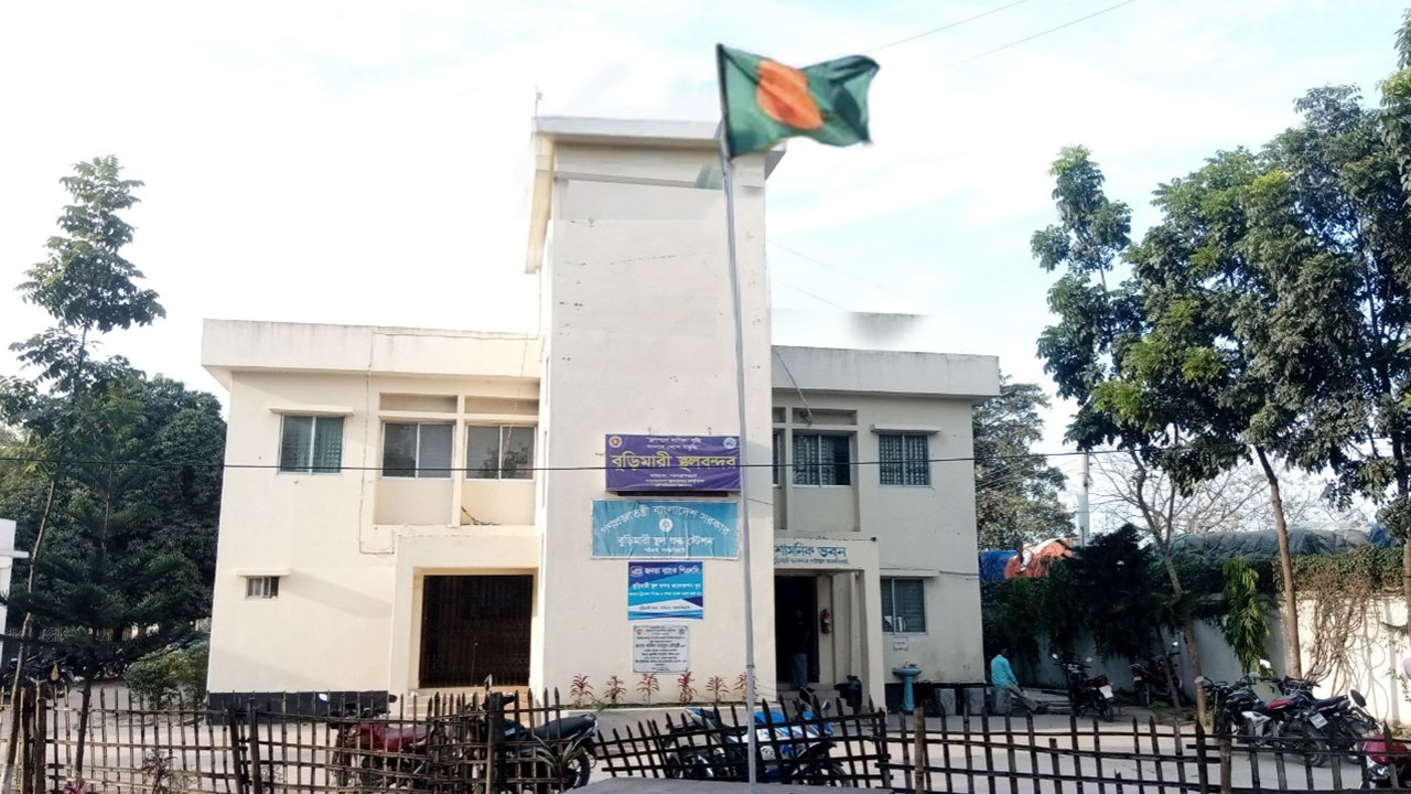 বুড়িমারী স্থলবন্দর। ছবি : কালবেলা