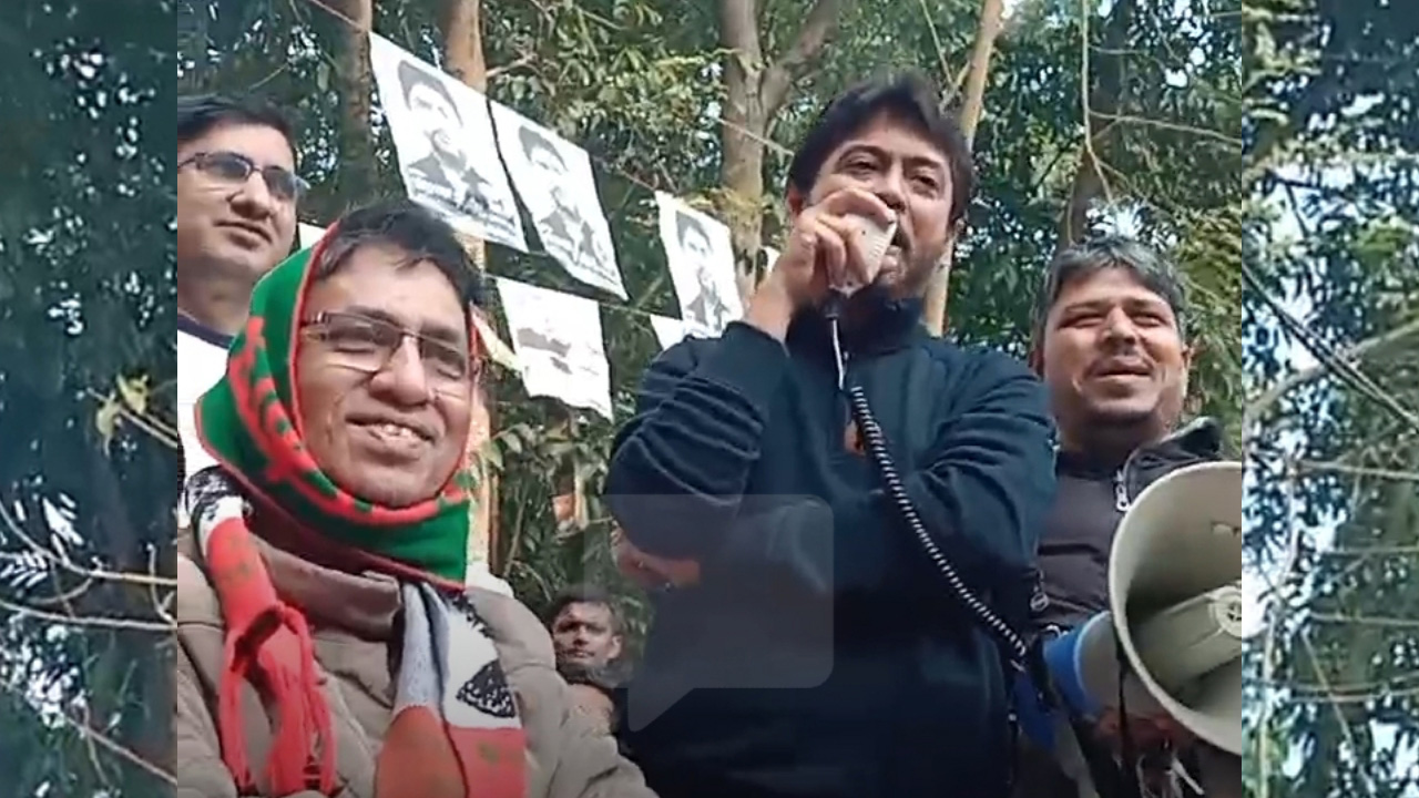 নির্বাচনী পথসভায় নিক্সন চৌধুরী। ছবি : কালবেলা