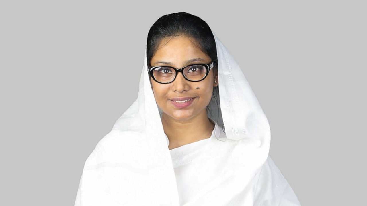 জাগপার সভাপতি ব্যারিস্টার তাসমিয়া প্রধান। ছবি : কালবেলা