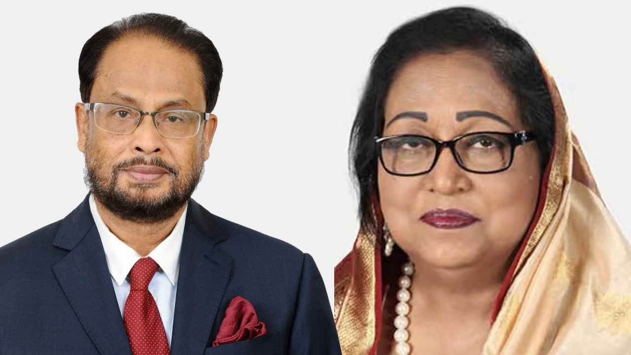 জাতীয় পার্টির চেয়ারম্যান জিএম কাদের ও স্ত্রী শেরীফা কাদের। ছবি : সংগৃহীত