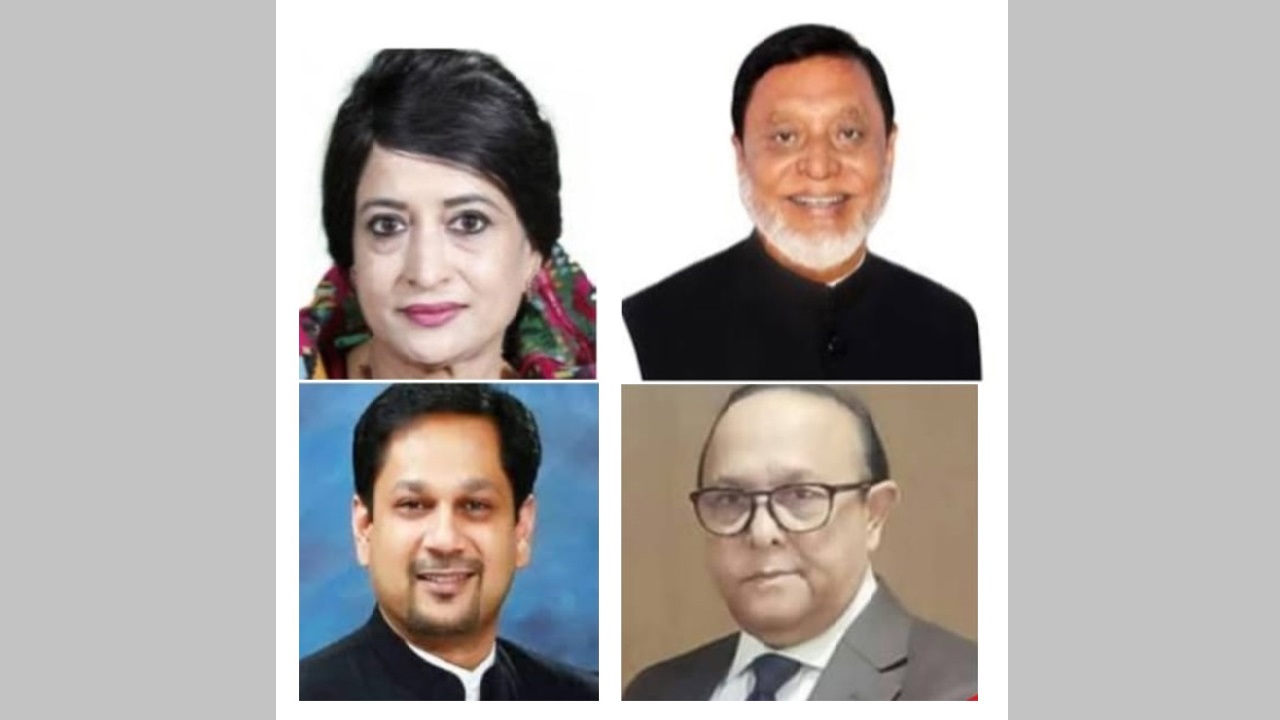 দ্বাদশ জাতীয় সংসদ নির্বাচনে বিজিত চার নৌকার প্রার্থী। তারা চারজনই সংসদ সদস্য ছিলেন। ছবি : সংগৃহীত