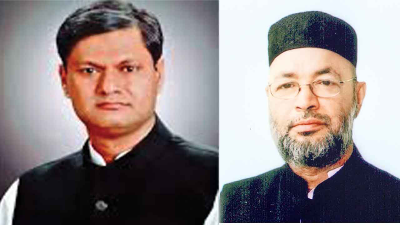 স্বতন্ত্র প্রার্থী সাইফুল ইসলাম ও দুর্যোগ ব্যবস্থাপনা ও ত্রাণ প্রতিমন্ত্রী ডা. এনামুর রহমান। ছবি : সংগৃহীত