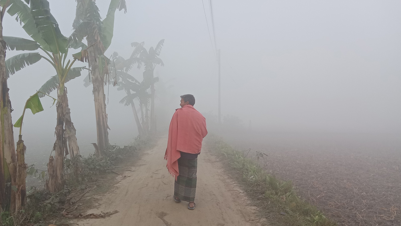 লালমনিরহাটে শীতের সকাল। ছবি : কালবেলা