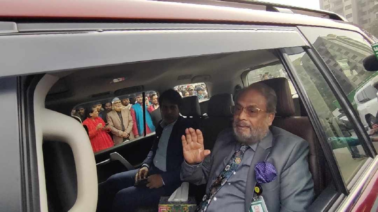 শপথ নিতে জাতীয় সংসদে জাতীয় পার্টির (জাপা) চেয়ারম্যান গোলাম মোহাম্মদ কাদের। ছবি : কালবেলা