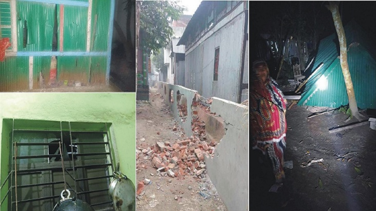 এলাকার ভিন্ন ভিন্ন জায়গায় ভাঙচুর ও হামলার শিকার হচ্ছে নৌকার পক্ষে কাজ করা নেতাকর্মীরা। ছবি : কালবেলা
