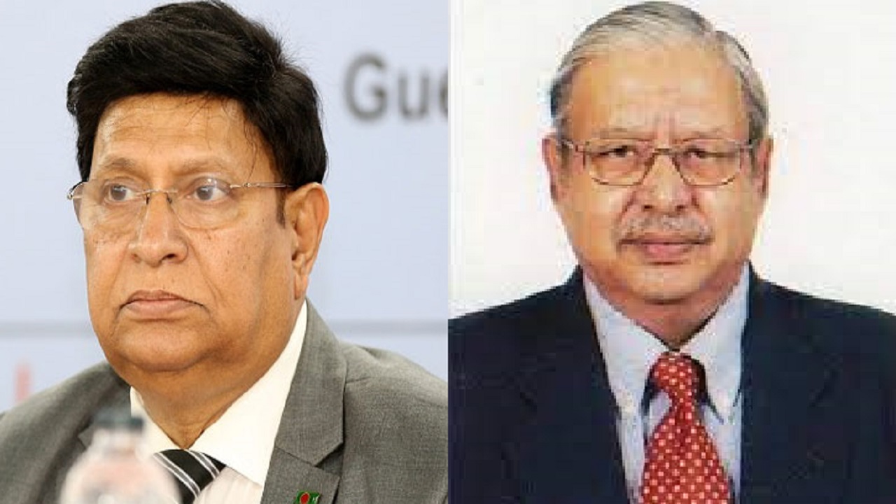 সাবেক পররাষ্ট্রমন্ত্রী ড. এ কে আব্দুল মোমেন এবং সাবেক প্রবাসীকল্যাণ ও বৈদেশিক কর্মসংস্থানমন্ত্রী ইমরান আহমদ। ছবি : সংগৃহীত