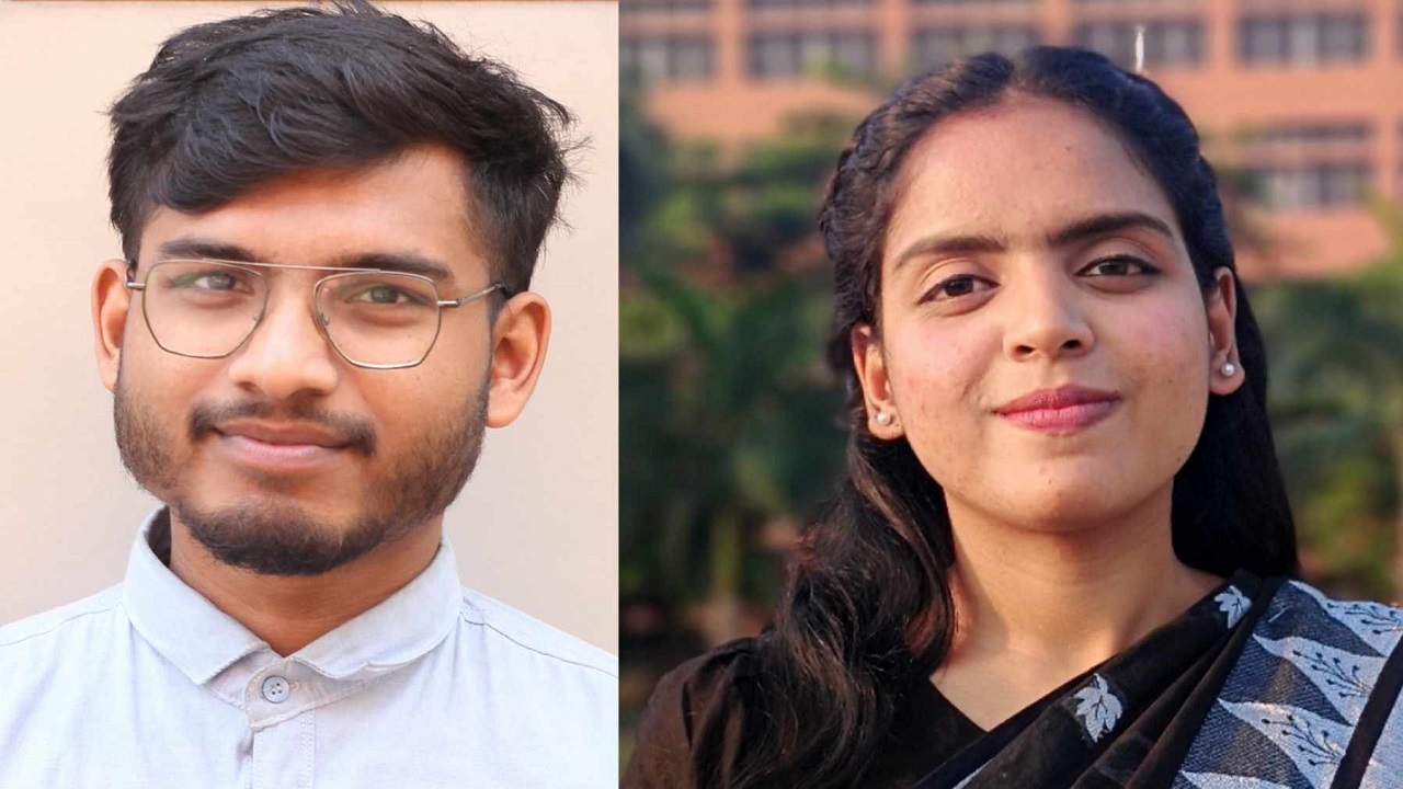 গবিসাসের নতুন সভাপতি আখলাক ই রাসুল ও সাধারণ সম্পাদক সানজিদা জান্নাত পিংকি। ছবি : সংগৃহীত