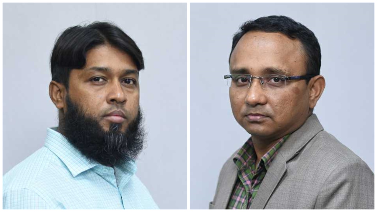 ড. মোহাম্মদ ছফি উল্লাহ ভূঁইয়া (বামে) ও  ডা. মুহাম্মদ আল মামুন (ডানে)। ছবি : কালবেলা