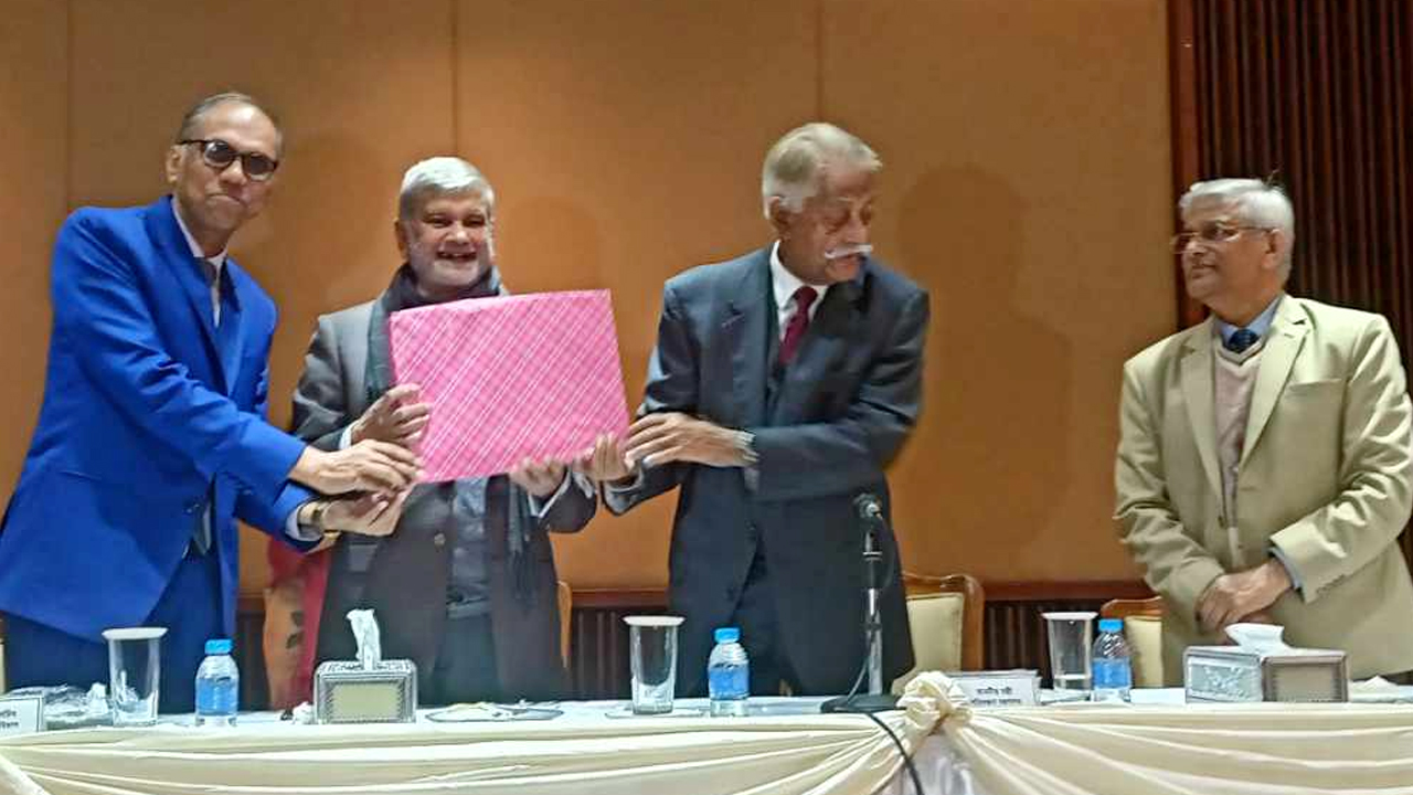 পরিকল্পনা মন্ত্রণালয়ের এনইসি মিলনায়তনে সদ্য সাবেক পরিকল্পনামন্ত্রী এম এ মান্নান ও পরিকল্পনা প্রতিমন্ত্রী ড. শামসুল আলমের বিদায়ী অনুষ্ঠান। ছবি : সংগৃহীত