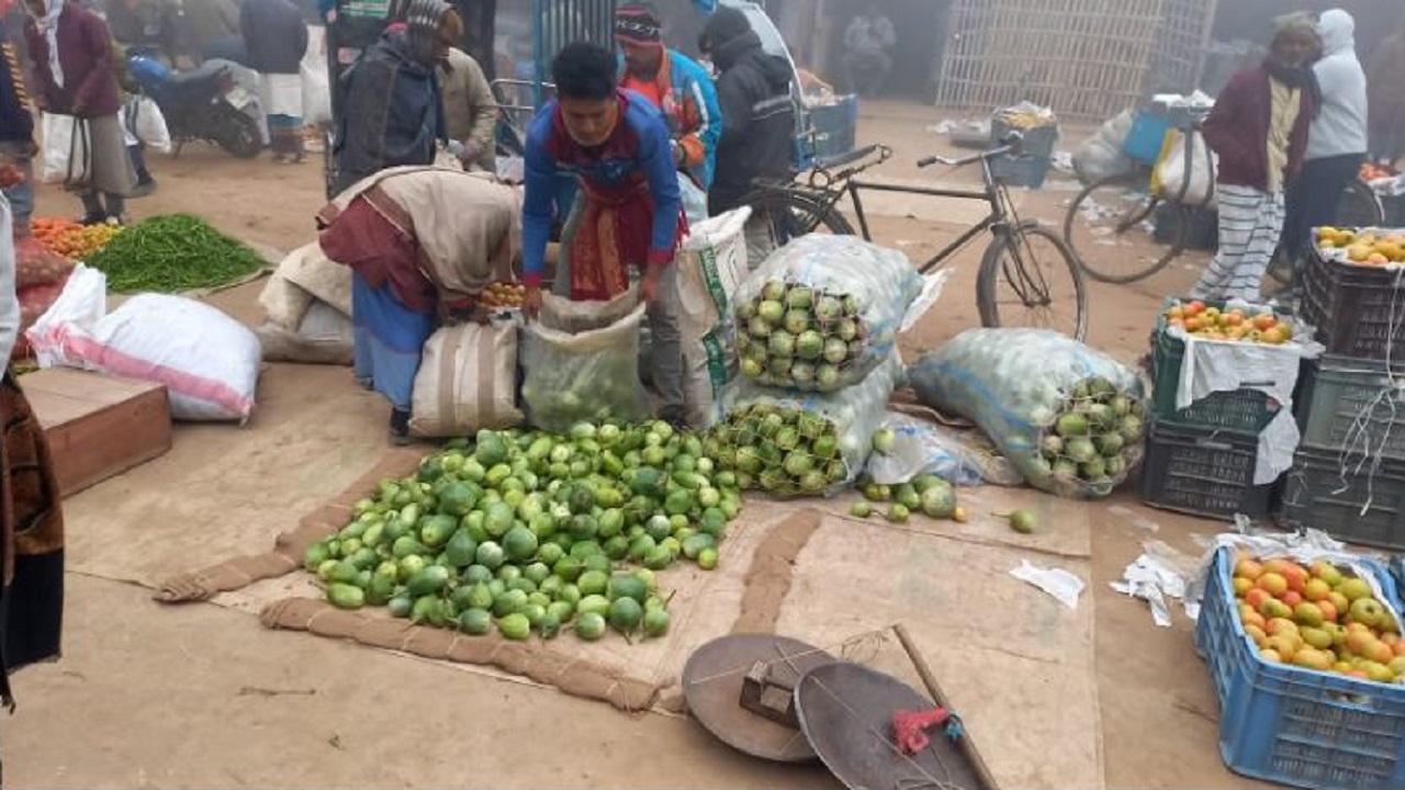 ২ হাজার থেকে ২ হাজার ১০০ টাকা মণ দরে বিক্রি হচ্ছে বেগুন। ছবি : কালবেলা