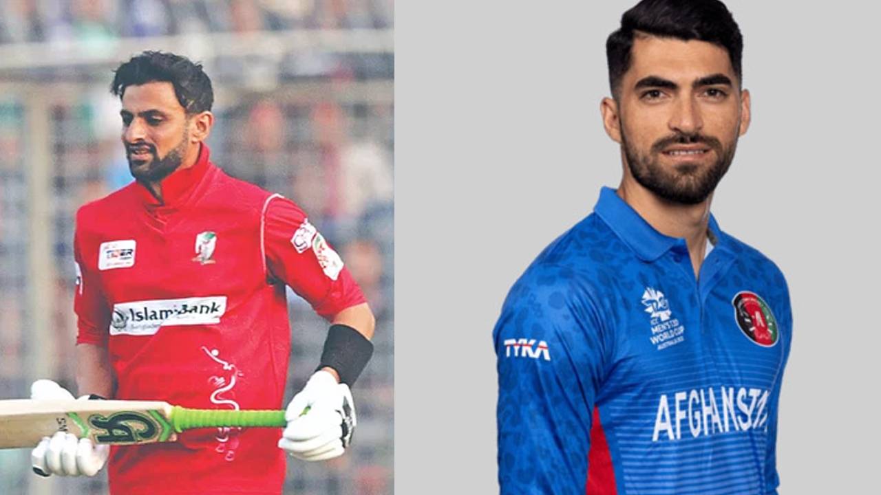 শোয়েব মালিক ও ইব্রাহিম জাদরান। ছবি: সংগৃহীত