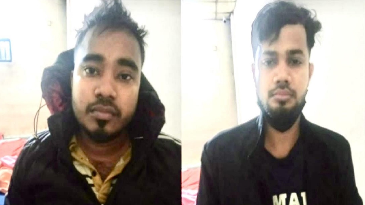গ্রেপ্তারকৃত শ্যামল আহম্মেদ (বাঁয়ে) ও মহিবুল হাসান (ডানে)। ছবি : ‍সংগৃহীত
