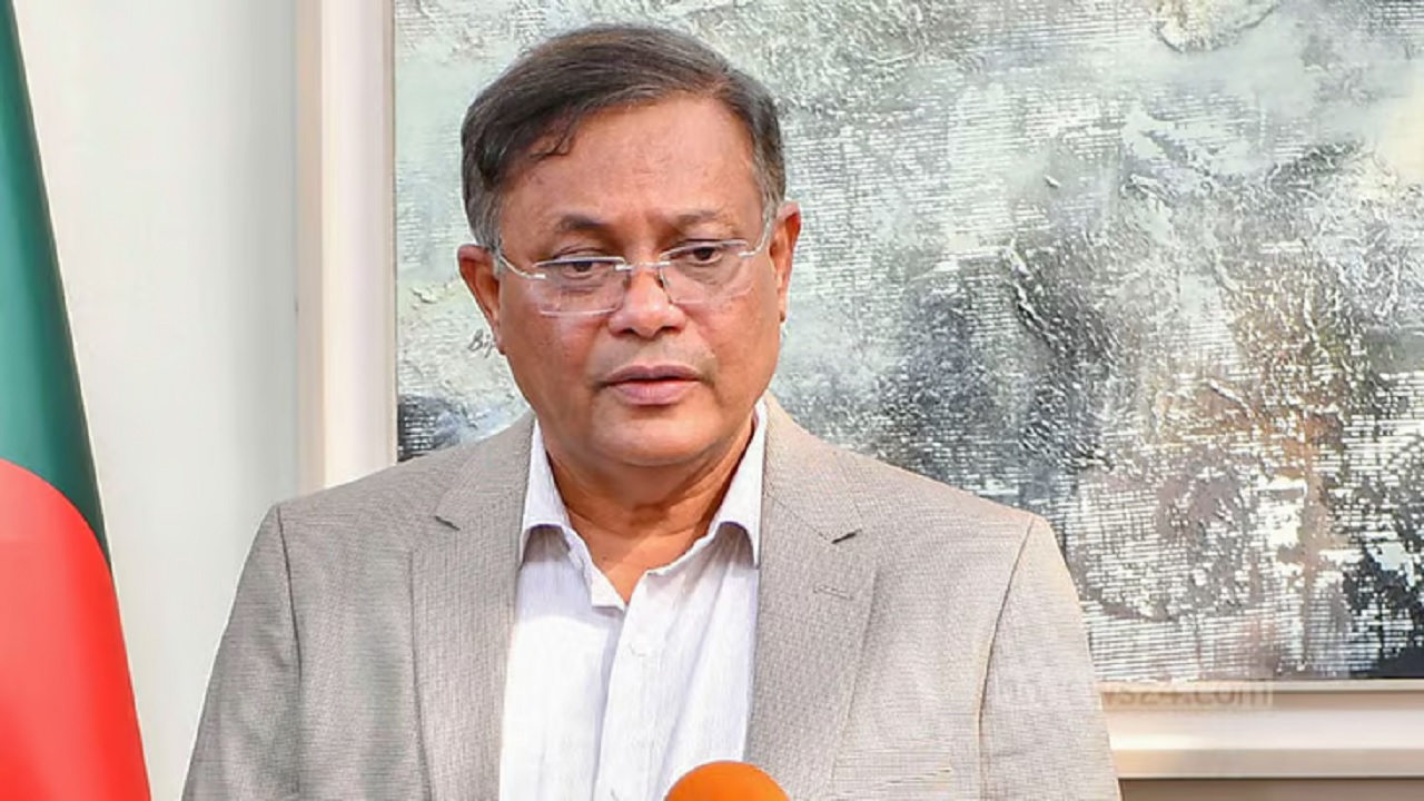 পররাষ্ট্রমন্ত্রী ড. হাছান মাহমুদ। ছবি : সংগৃহীত