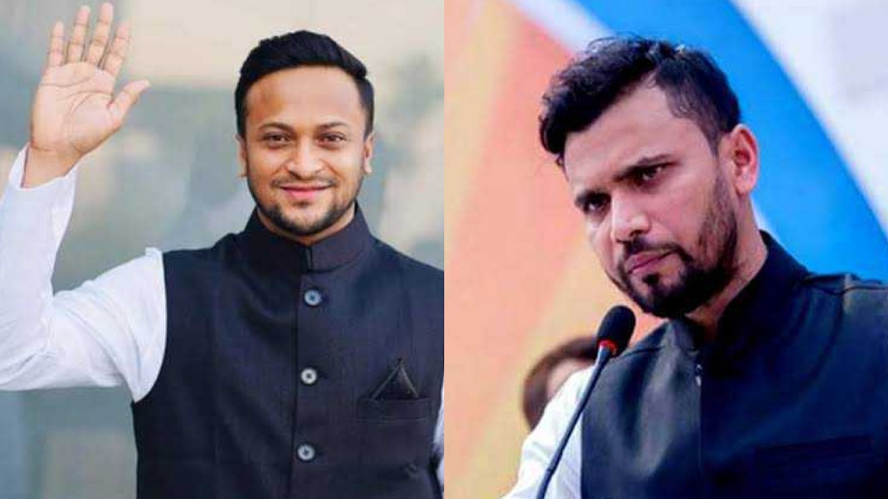 সাকিব আল হাসান ও মাশরাফী বিন মুর্তজা। ছবি : সংগৃহীত