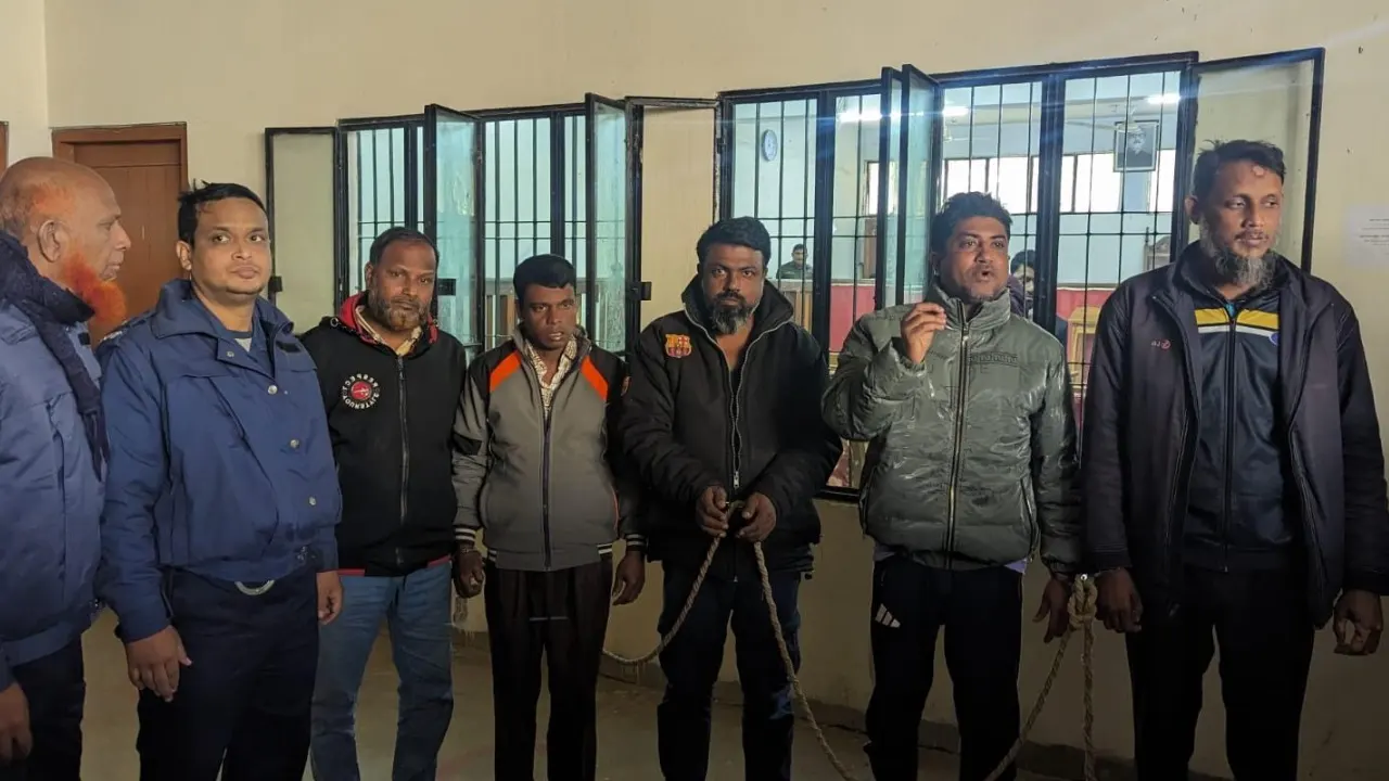 মৃত্যুদণ্ডপ্রাপ্ত আসামিদের একাংশ। ছবি : সংগৃহীত