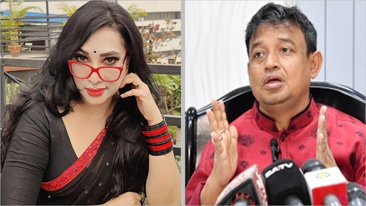 ডা. সাবরিনা শারমিন হোসেন ও ডিবির প্রধান মোহাম্মদ হারুন অর রশীদ। ছবি : সংগৃহীত