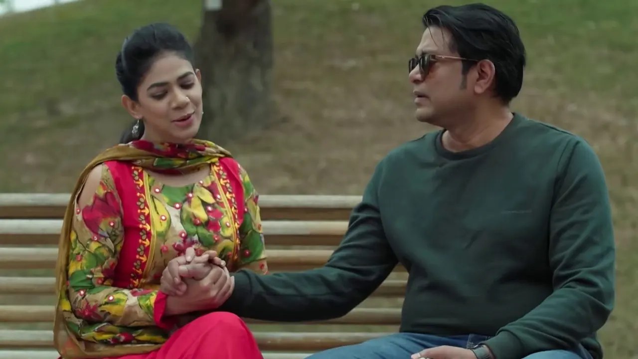 ‘পটল যখন পরিচালক’ নাটকের দৃশ্যে অভিনেতা আরফান আহমেদ ও অভিনেত্রী লারা লোটাস। সৌজন্য ছবি