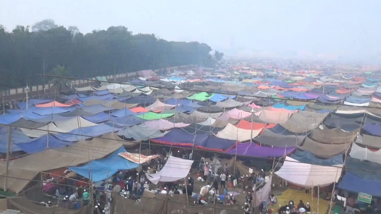 তুরাগতীরে বিশ্ব ইজতেমার ময়দান। ছবি : কালবেলা