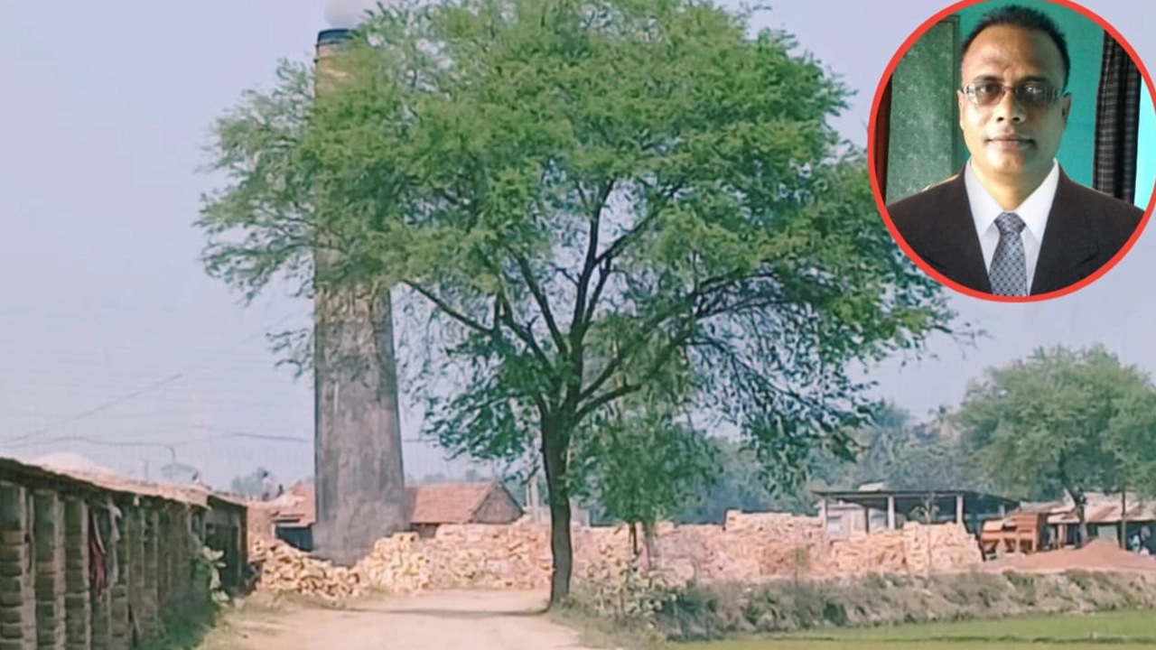 সাতক্ষীরার তালা উপজেলা অবৈধ ইটভাটা। ছবি : কালবেলা