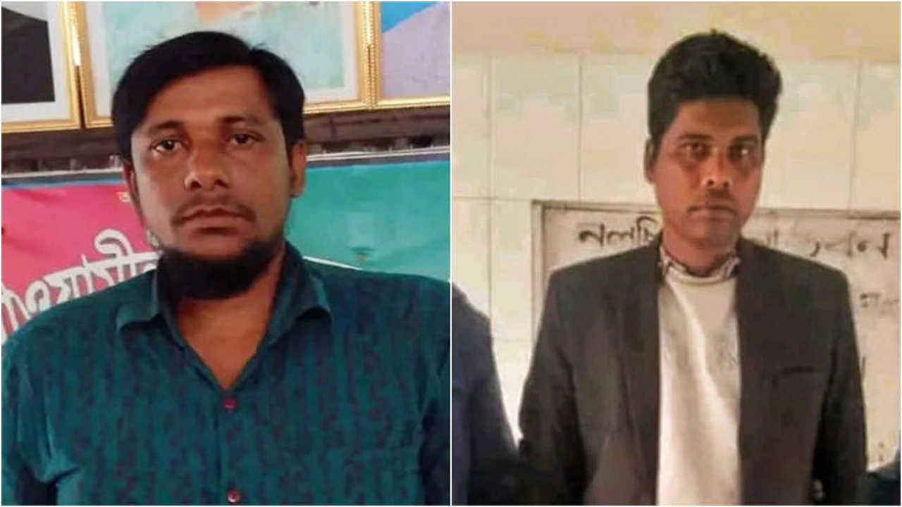 নিহত কাজী জিয়াউল ইসলাম ফুয়াদ (বাঁয়ে) এবং গ্রেপ্তার হওয়া সাইফুল ইসলাম। ছবি : সংগৃহীত