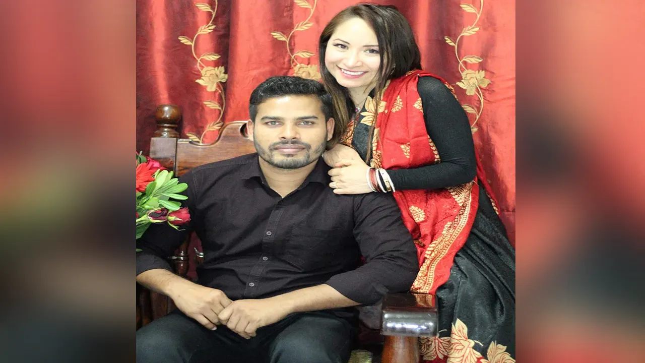 মেক্সিকান তরুণী ‍ও জামালপুরের যুবক। ছবি : সংগৃহীত