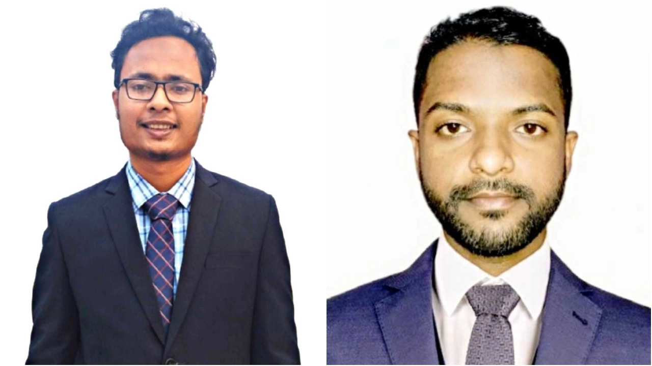পাবিপ্রবি প্রেস ক্লাবের নেতৃত্বে আবদুল্লাহ আল মামুন ও জাহিদুল ইসলাম। ছবি : সংগৃহীত