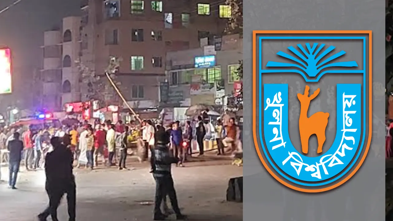 মারধরের শিকার খুবি শিক্ষার্থী। ছবি : সংগৃহীত