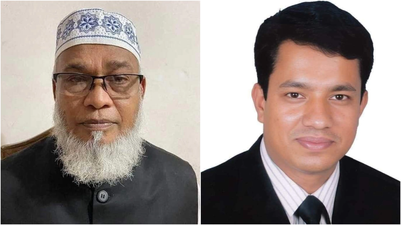 লক্ষ্মীপুর জেলা আইনজীবী সমিতির নেতৃত্বে জসিম উদ্দিন ও রহমত উল্লাহ বিপ্লব। ছবি : সংগৃহীত