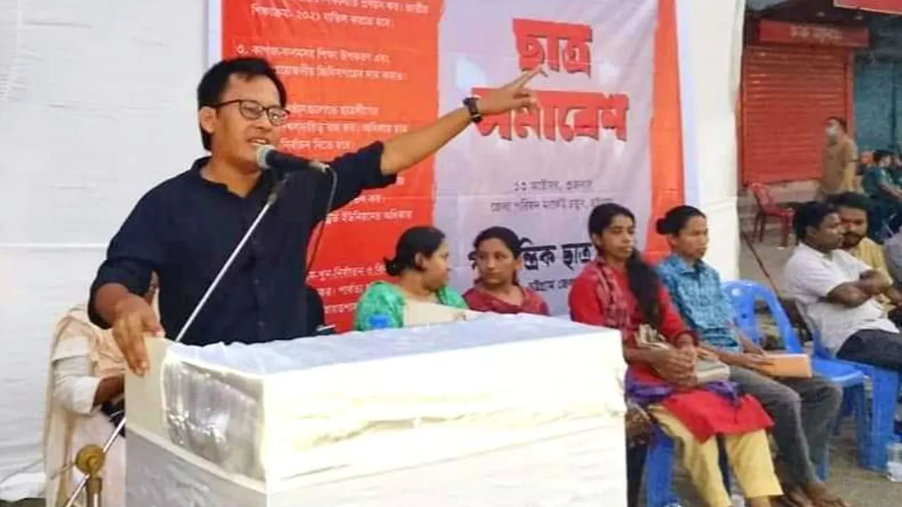 পিসিপির সভাপতি অঙ্কন চাকমা। ছবি : কালবেলা